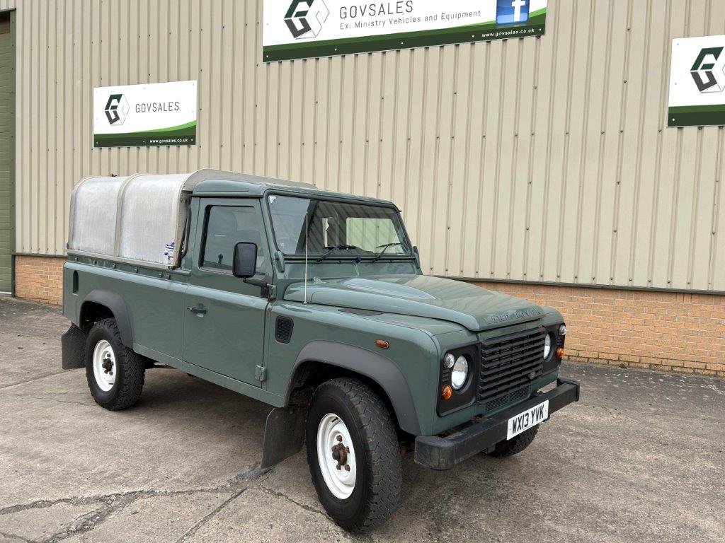 Land Rover Defender 110 pick up RHD puma  - Govsales of ex military vehicles for sale, mod surplus