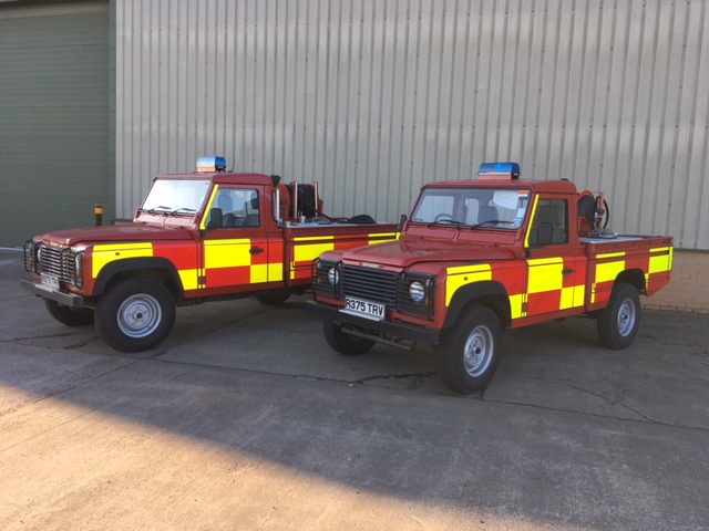 Land Rover 110 fire appliance - Govsales of ex military vehicles for sale, mod surplus