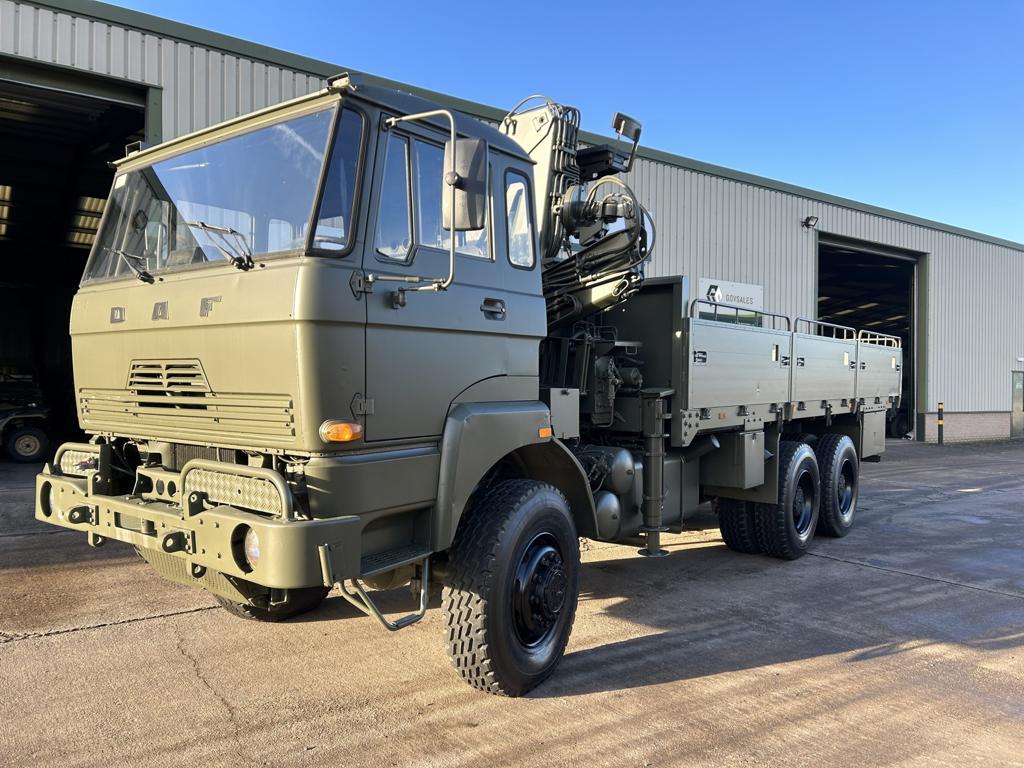 DAF YAZ 2300 6×6 Cargo Truck with Crane - Govsales of ex military vehicles for sale, mod surplus