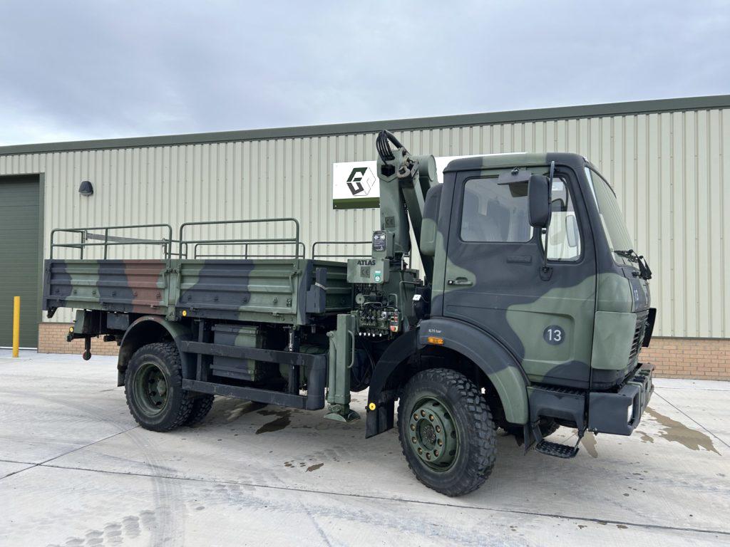 Mercedes 1017 4x4 Cargo Truck With Crane - Ref:50583 - Govsales of ex military vehicles for sale, mod surplus Mercedes 1017 4x4 Cargo Truck With Crane - Govsales of ex military vehicles for sale, mod surplus