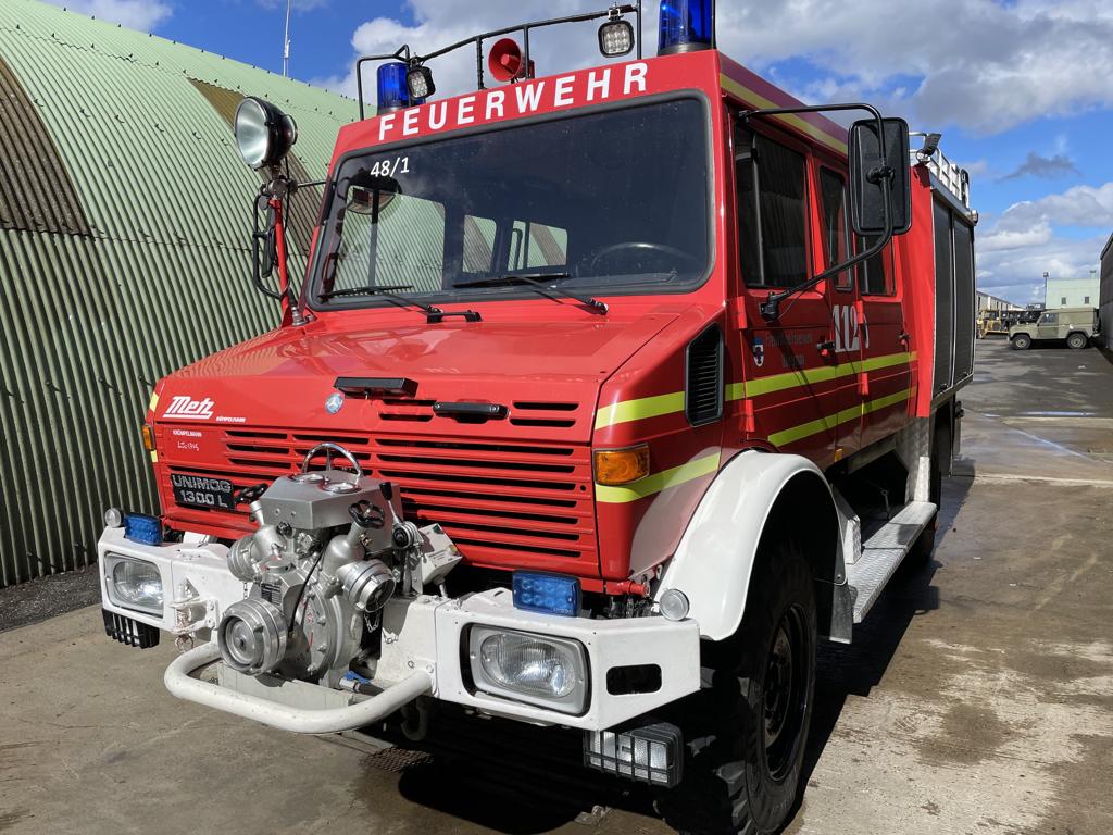 Mercedes Unimog U1300L Crew Cab 4x4 Fire Engine - Govsales of ex military vehicles for sale, mod surplus